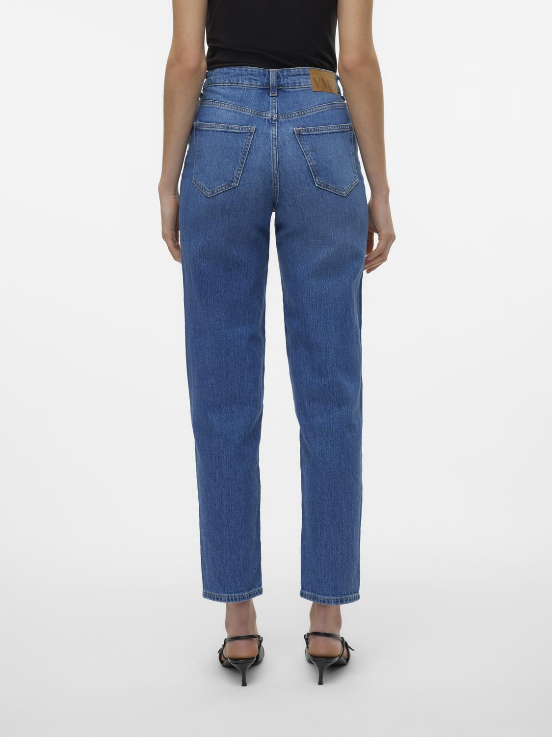 VMTESSA Mom Jeans - Medium Blue Denim